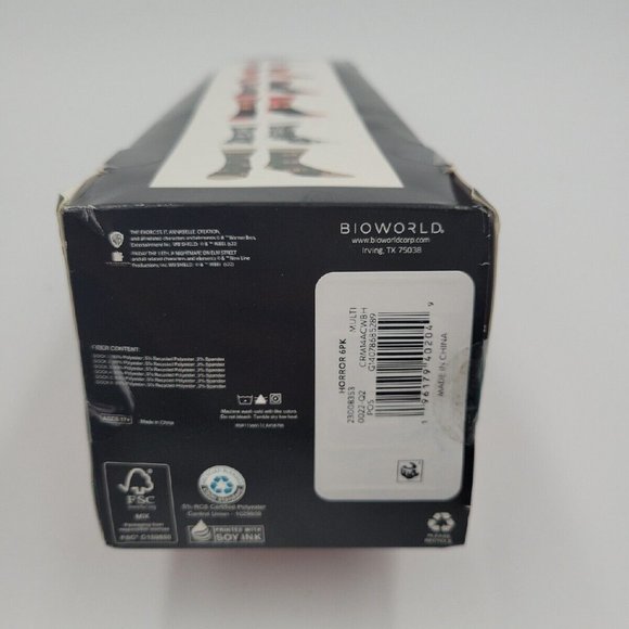 Horror Movie Sock 6 pack (8-12) - Picture 4 of 5